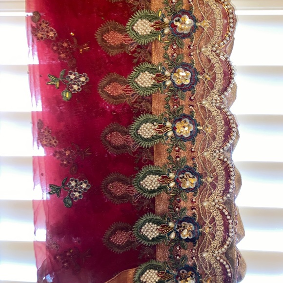 Red Lehenga Choli | Size 14 - Picture 6 of 9